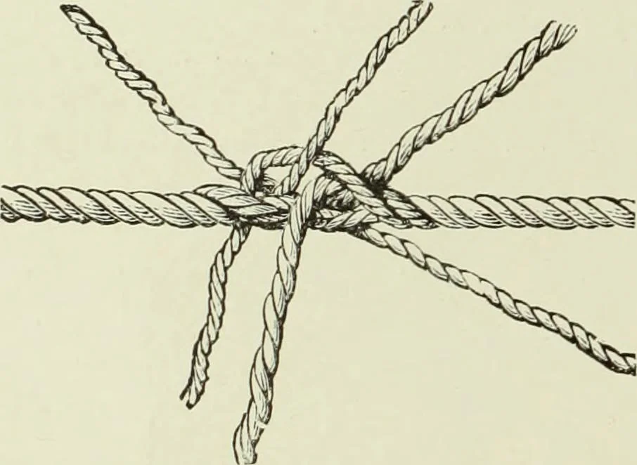 An illustration from The dictionary of needlework : an encyclopaedia of artistic, plain, and fancy needlework dealing fully with the details of all the stitches employed, the method of working, the materials used, the meaning of technical terms, and, where necessary, tracing the origin and history of the various works described, 1882, leaf 33