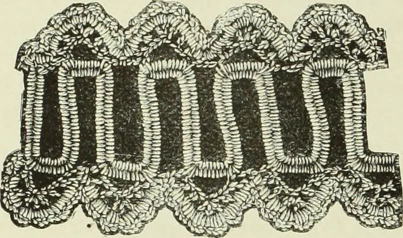 An illustration from The dictionary of needlework : an encyclopaedia of artistic, plain, and fancy needlework dealing fully with the details of all the stitches employed, the method of working, the materials used, the meaning of technical terms, and, where necessary, tracing the origin and history of the various works described, 1882, leaf 35