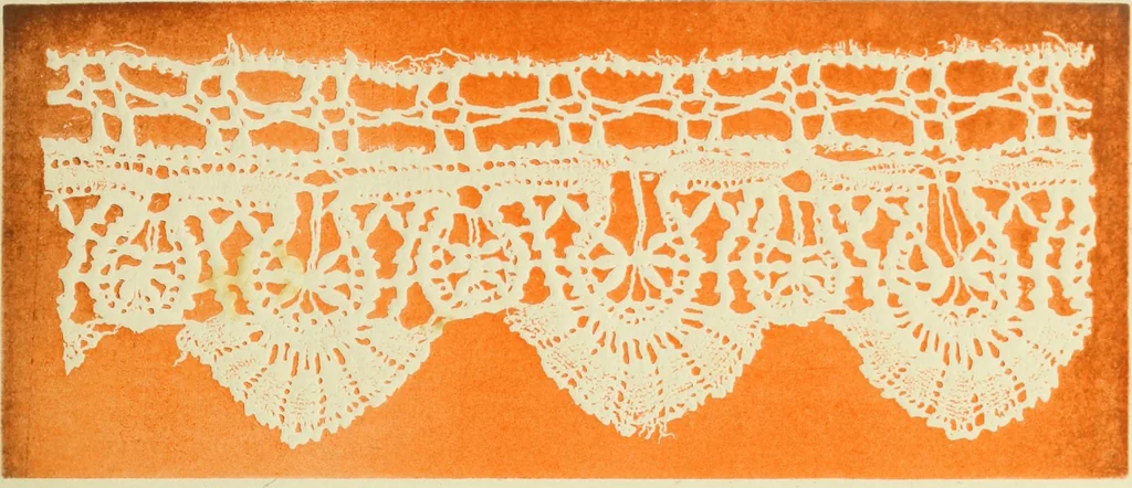 An illustration from The dictionary of needlework : an encyclopaedia of artistic, plain, and fancy needlework dealing fully with the details of all the stitches employed, the method of working, the materials used, the meaning of technical terms, and, where necessary, tracing the origin and history of the various works described, 1882, leaf 44