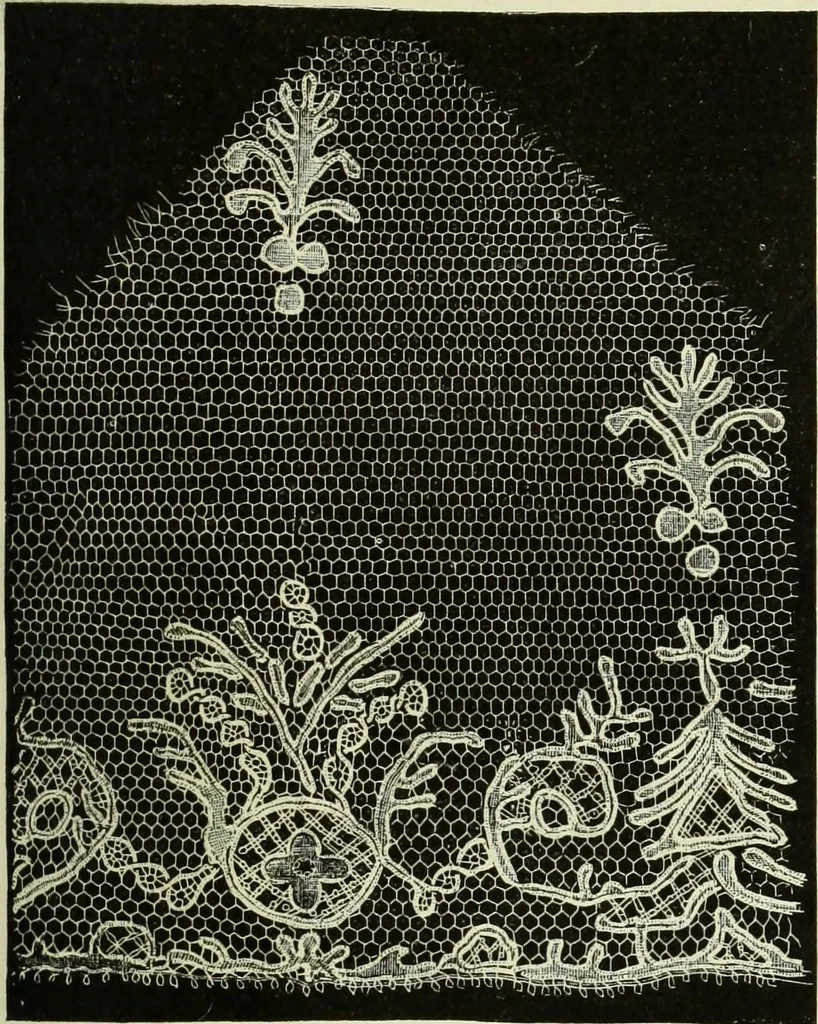 An illustration from The dictionary of needlework : an encyclopaedia of artistic, plain, and fancy needlework dealing fully with the details of all the stitches employed, the method of working, the materials used, the meaning of technical terms, and, where necessary, tracing the origin and history of the various works described, 1882, leaf 50