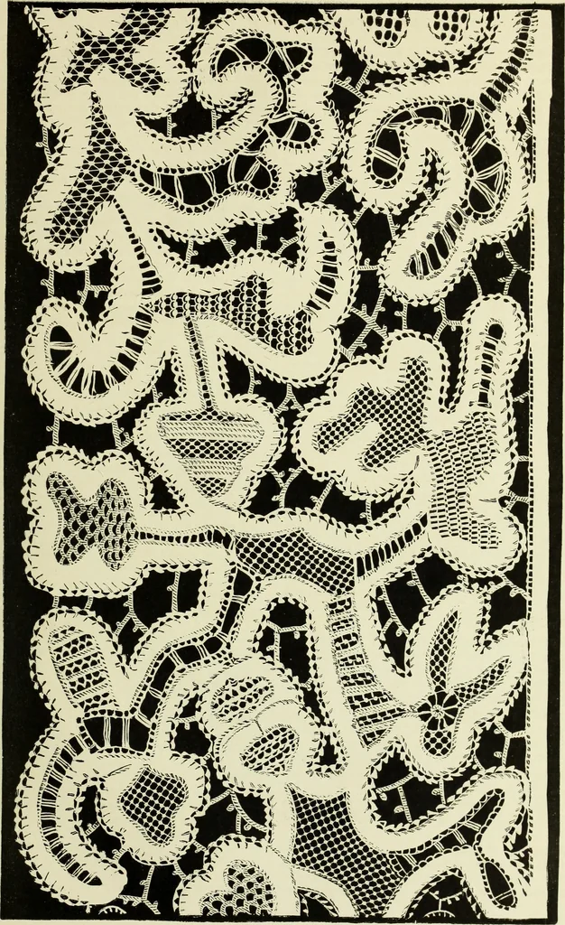 An illustration from The dictionary of needlework : an encyclopaedia of artistic, plain, and fancy needlework dealing fully with the details of all the stitches employed, the method of working, the materials used, the meaning of technical terms, and, where necessary, tracing the origin and history of the various works described, 1882, leaf 76