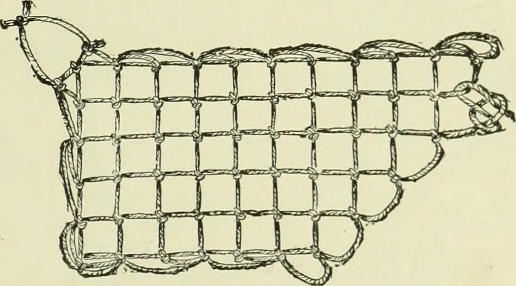 An illustration from The dictionary of needlework : an encyclopaedia of artistic, plain, and fancy needlework dealing fully with the details of all the stitches employed, the method of working, the materials used, the meaning of technical terms, and, where necessary, tracing the origin and history of the various works described, 1882, leaf 90