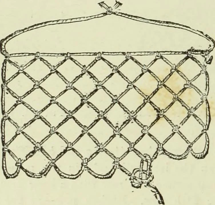 An illustration from The dictionary of needlework : an encyclopaedia of artistic, plain, and fancy needlework dealing fully with the details of all the stitches employed, the method of working, the materials used, the meaning of technical terms, and, where necessary, tracing the origin and history of the various works described, 1882, leaf 93