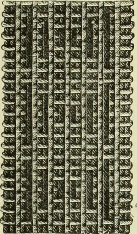 An illustration from The dictionary of needlework : an encyclopaedia of artistic, plain, and fancy needlework dealing fully with the details of all the stitches employed, the method of working, the materials used, the meaning of technical terms, and, where necessary, tracing the origin and history of the various works described, 1882, leaf 102