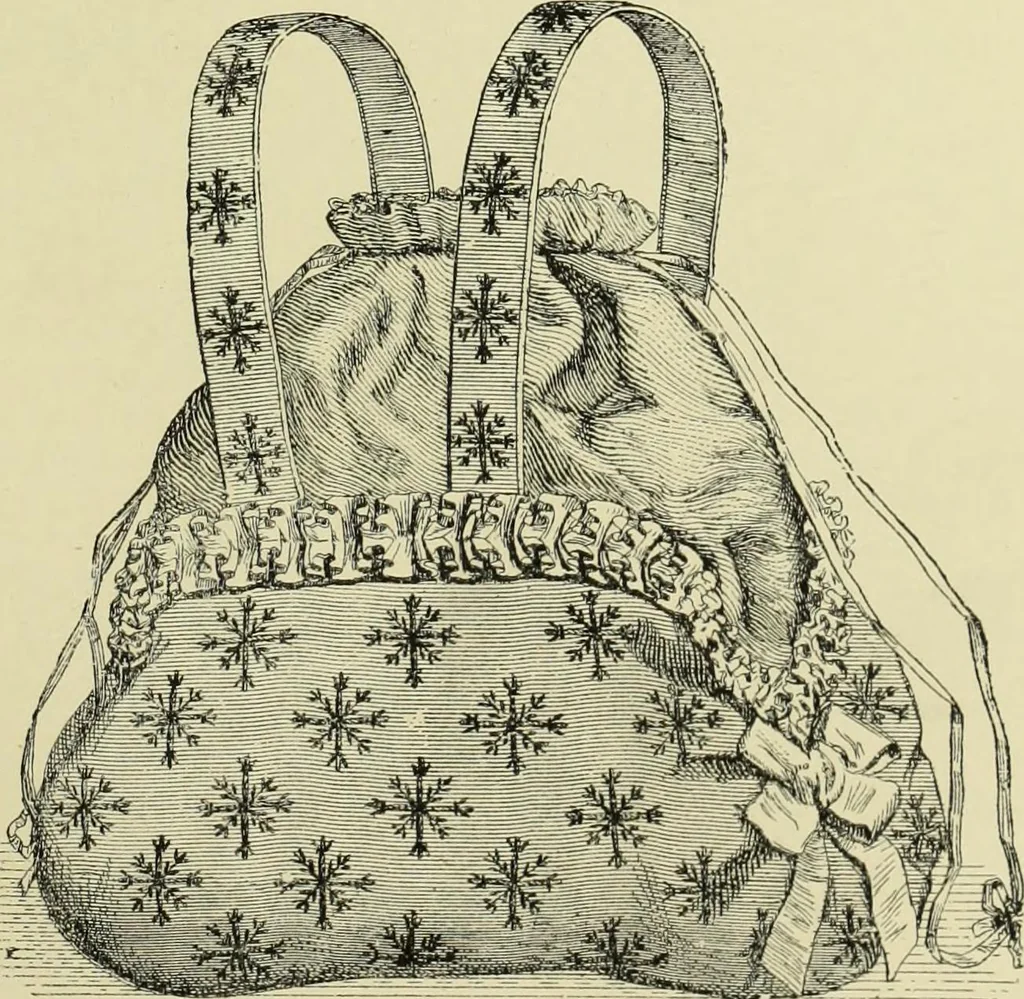 An illustration from The dictionary of needlework : an encyclopaedia of artistic, plain, and fancy needlework dealing fully with the details of all the stitches employed, the method of working, the materials used, the meaning of technical terms, and, where necessary, tracing the origin and history of the various works described, 1882, leaf 116