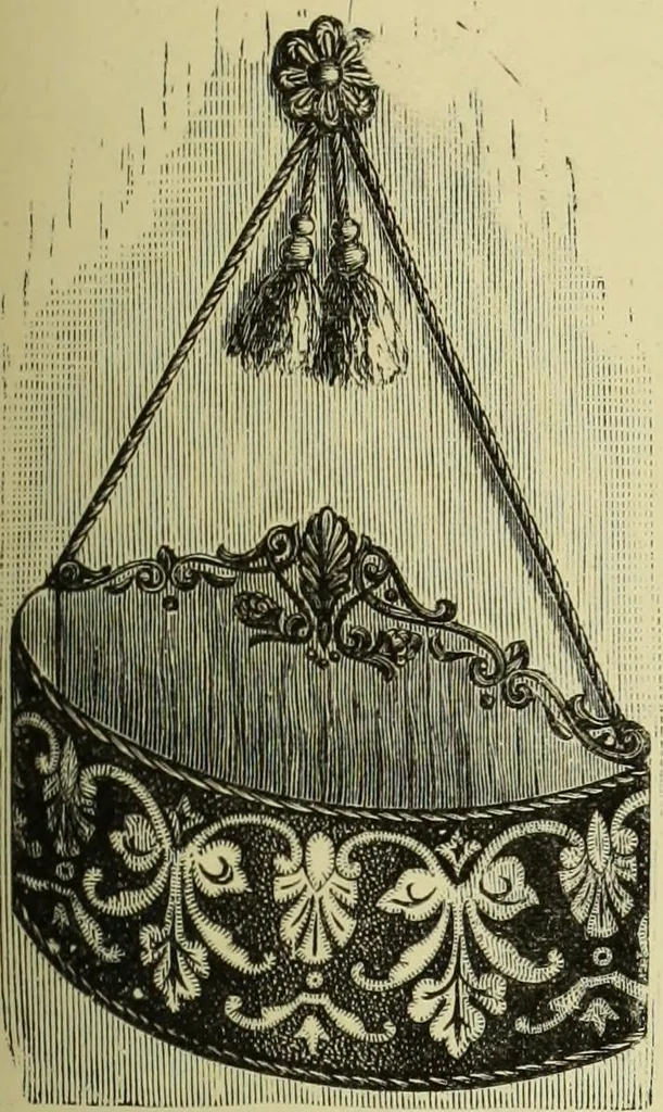 An illustration from The dictionary of needlework : an encyclopaedia of artistic, plain, and fancy needlework dealing fully with the details of all the stitches employed, the method of working, the materials used, the meaning of technical terms, and, where necessary, tracing the origin and history of the various works described, 1882, leaf 126