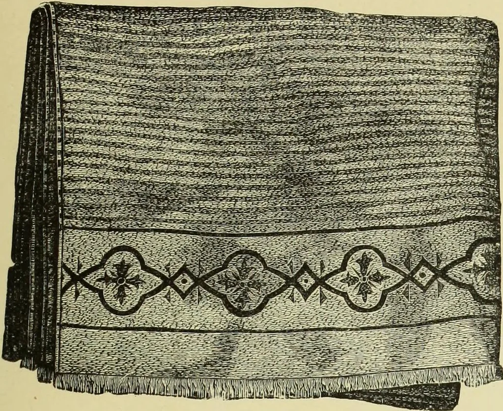 An illustration from The dictionary of needlework : an encyclopaedia of artistic, plain, and fancy needlework dealing fully with the details of all the stitches employed, the method of working, the materials used, the meaning of technical terms, and, where necessary, tracing the origin and history of the various works described, 1882, leaf 130