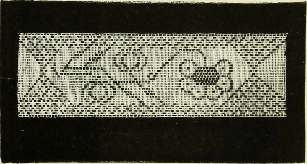 An illustration from The dictionary of needlework : an encyclopaedia of artistic, plain, and fancy needlework dealing fully with the details of all the stitches employed, the method of working, the materials used, the meaning of technical terms, and, where necessary, tracing the origin and history of the various works described, 1882, leaf 30