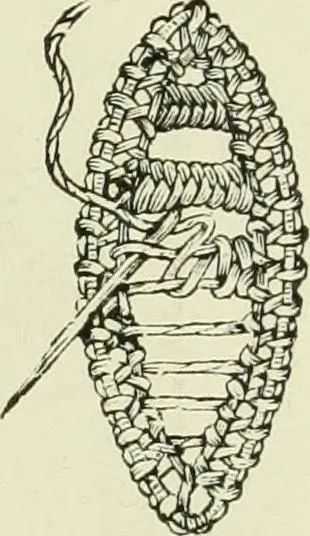 An illustration from The dictionary of needlework : an encyclopaedia of artistic, plain, and fancy needlework dealing fully with the details of all the stitches employed, the method of working, the materials used, the meaning of technical terms, and, where necessary, tracing the origin and history of the various works described, 1882, leaf 34
