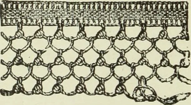 An illustration from The dictionary of needlework : an encyclopaedia of artistic, plain, and fancy needlework dealing fully with the details of all the stitches employed, the method of working, the materials used, the meaning of technical terms, and, where necessary, tracing the origin and history of the various works described, 1882, leaf 35