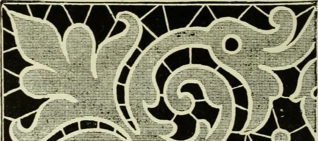 An illustration from The dictionary of needlework : an encyclopaedia of artistic, plain, and fancy needlework dealing fully with the details of all the stitches employed, the method of working, the materials used, the meaning of technical terms, and, where necessary, tracing the origin and history of the various works described, 1882, leaf 55