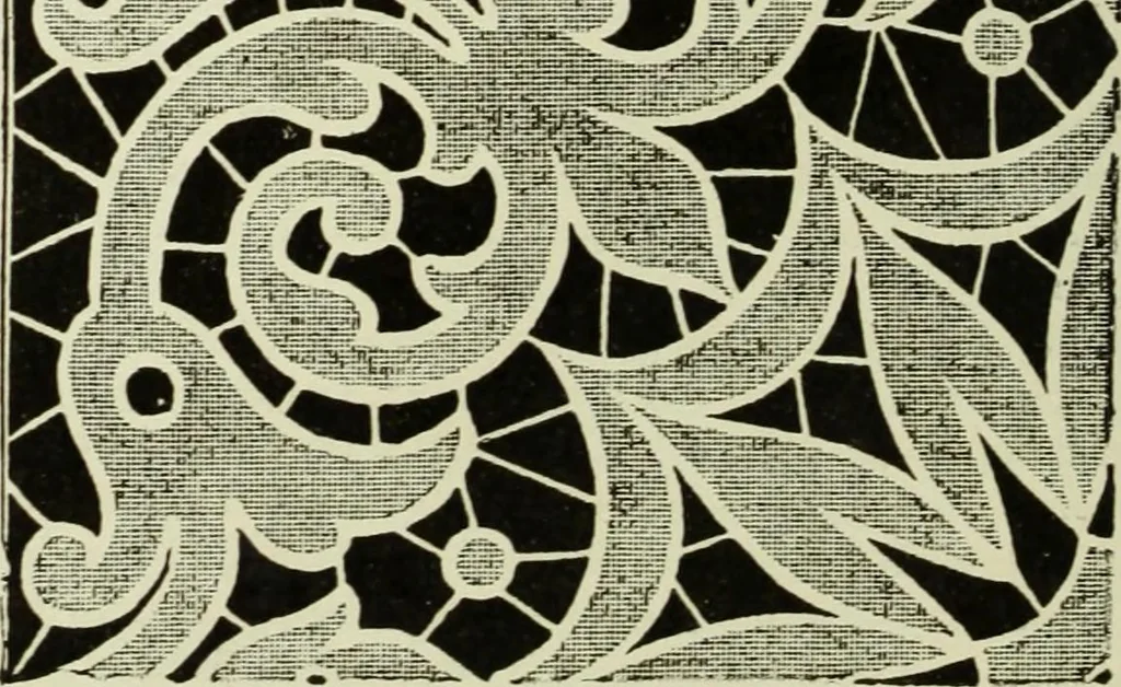 An illustration from The dictionary of needlework : an encyclopaedia of artistic, plain, and fancy needlework dealing fully with the details of all the stitches employed, the method of working, the materials used, the meaning of technical terms, and, where necessary, tracing the origin and history of the various works described, 1882, leaf 55