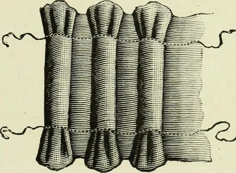 An illustration from The dictionary of needlework : an encyclopaedia of artistic, plain, and fancy needlework dealing fully with the details of all the stitches employed, the method of working, the materials used, the meaning of technical terms, and, where necessary, tracing the origin and history of the various works described, 1882, leaf 56