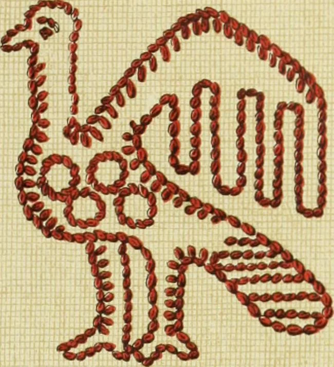 An illustration from The dictionary of needlework : an encyclopaedia of artistic, plain, and fancy needlework dealing fully with the details of all the stitches employed, the method of working, the materials used, the meaning of technical terms, and, where necessary, tracing the origin and history of the various works described, 1882, leaf 76