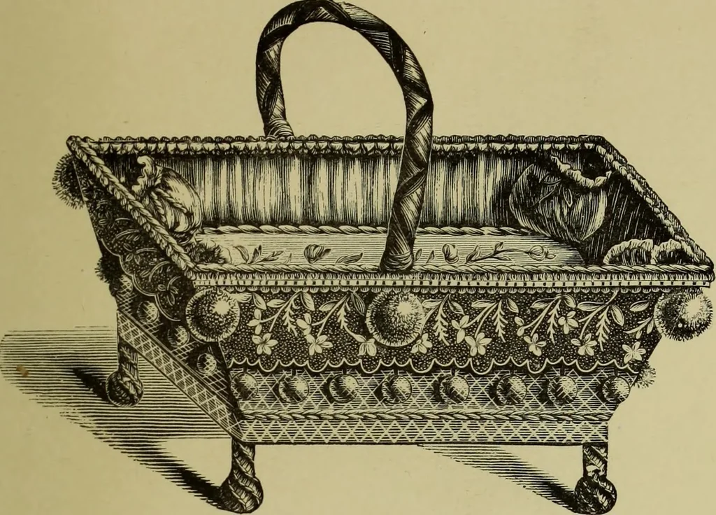 An illustration from The dictionary of needlework : an encyclopaedia of artistic, plain, and fancy needlework dealing fully with the details of all the stitches employed, the method of working, the materials used, the meaning of technical terms, and, where necessary, tracing the origin and history of the various works described, 1882, leaf 103