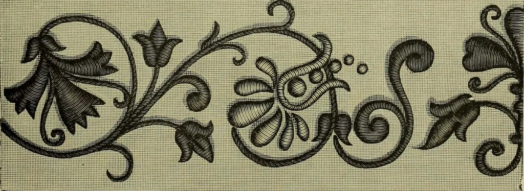 An illustration from The dictionary of needlework : an encyclopaedia of artistic, plain, and fancy needlework dealing fully with the details of all the stitches employed, the method of working, the materials used, the meaning of technical terms, and, where necessary, tracing the origin and history of the various works described, 1882, leaf 125