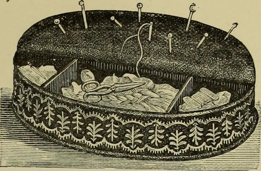 An illustration from The dictionary of needlework : an encyclopaedia of artistic, plain, and fancy needlework dealing fully with the details of all the stitches employed, the method of working, the materials used, the meaning of technical terms, and, where necessary, tracing the origin and history of the various works described, 1882, leaf 139