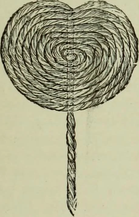 An illustration from The dictionary of needlework : an encyclopaedia of artistic, plain, and fancy needlework dealing fully with the details of all the stitches employed, the method of working, the materials used, the meaning of technical terms, and, where necessary, tracing the origin and history of the various works described, 1882, leaf 57
