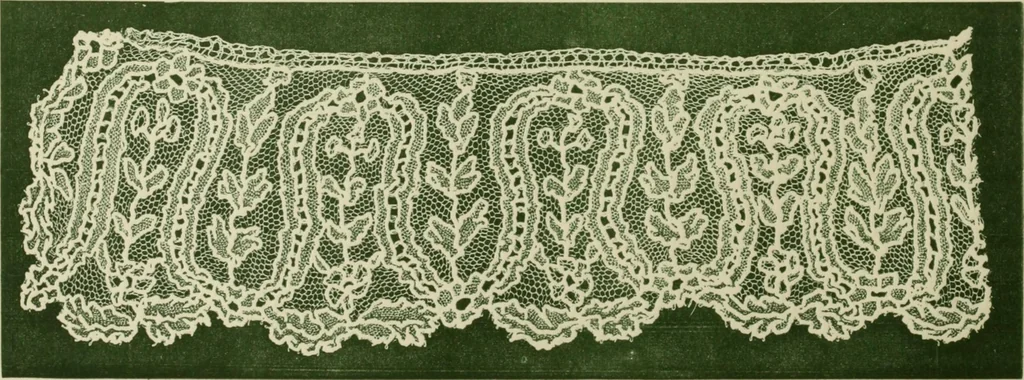 An illustration from The dictionary of needlework : an encyclopaedia of artistic, plain, and fancy needlework dealing fully with the details of all the stitches employed, the method of working, the materials used, the meaning of technical terms, and, where necessary, tracing the origin and history of the various works described, 1882, leaf 6