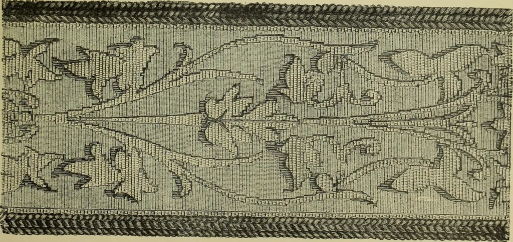 An illustration from The dictionary of needlework : an encyclopaedia of artistic, plain, and fancy needlework dealing fully with the details of all the stitches employed, the method of working, the materials used, the meaning of technical terms, and, where necessary, tracing the origin and history of the various works described, 1882, leaf 81