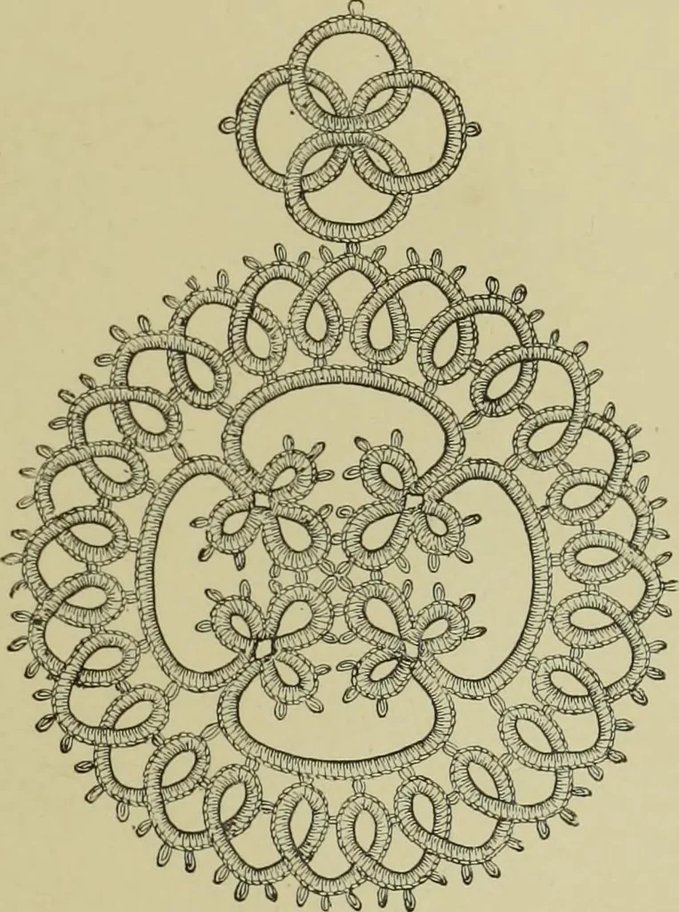 An illustration from The dictionary of needlework : an encyclopaedia of artistic, plain, and fancy needlework dealing fully with the details of all the stitches employed, the method of working, the materials used, the meaning of technical terms, and, where necessary, tracing the origin and history of the various works described, 1882, leaf 85