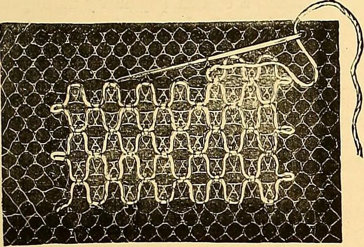 An illustration from The dictionary of needlework : an encyclopædia of artistic, plain, and fancy needlework ..., 1882, leaf 160