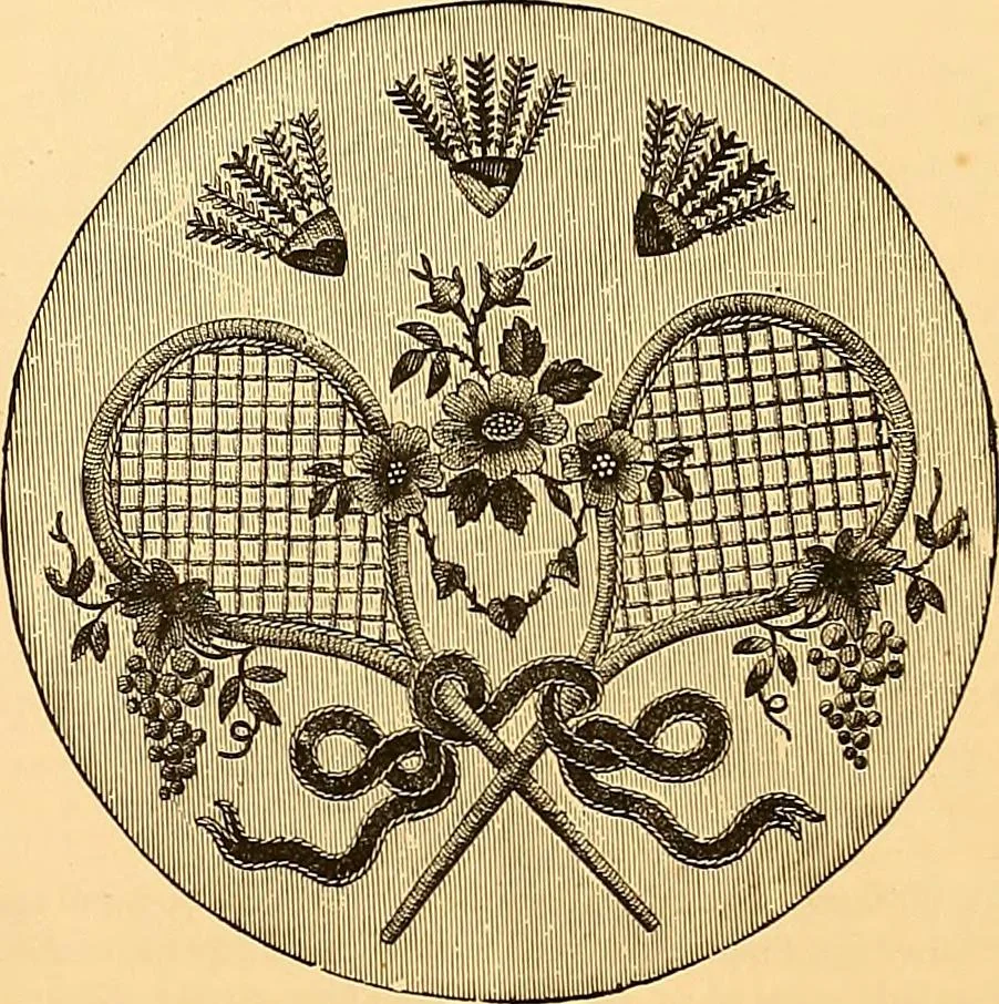An illustration from The dictionary of needlework : an encyclopædia of artistic, plain, and fancy needlework ..., 1882, leaf 184
