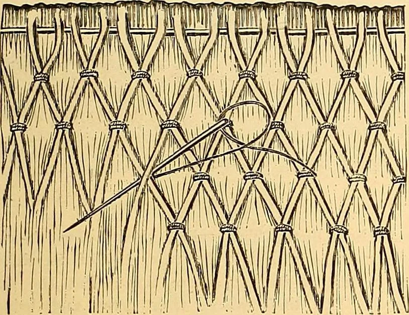 An illustration from The dictionary of needlework : an encyclopædia of artistic, plain, and fancy needlework ..., 1882, leaf 196