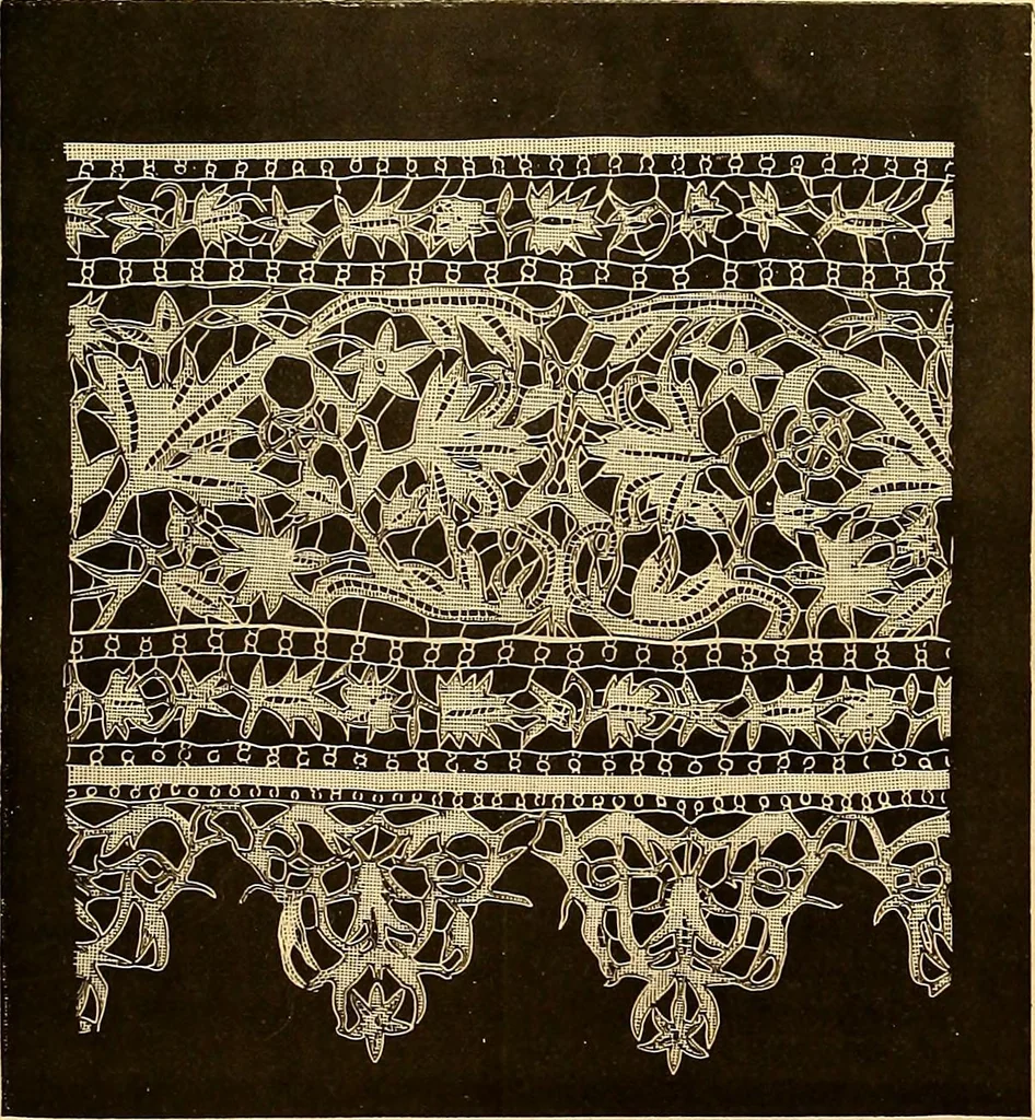 An illustration from The dictionary of needlework : an encyclopædia of artistic, plain, and fancy needlework ..., 1882, leaf 240