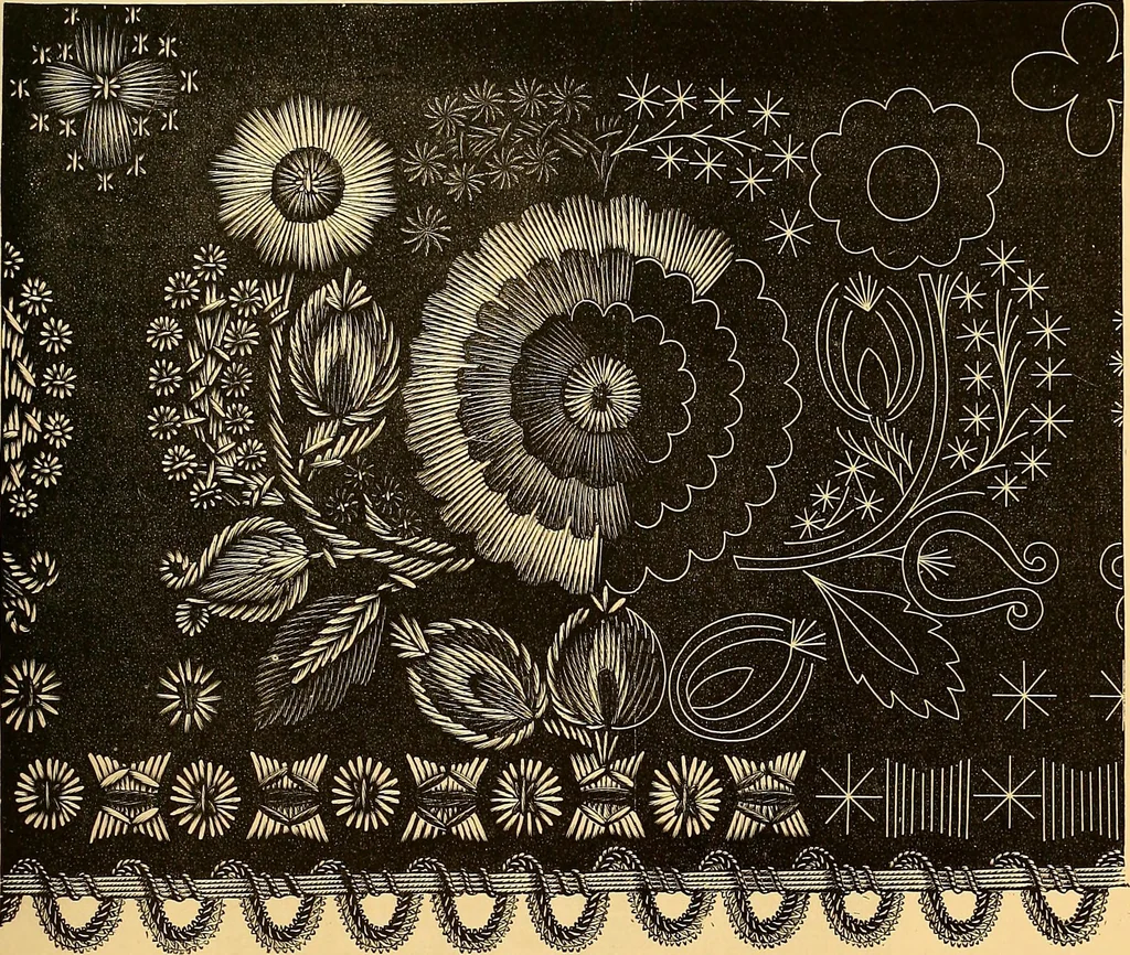 An illustration from The dictionary of needlework : an encyclopædia of artistic, plain, and fancy needlework ..., 1882, leaf 94