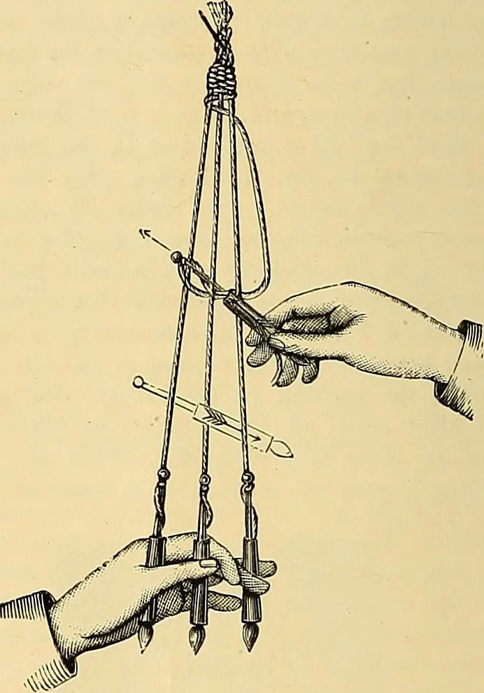 An illustration from The dictionary of needlework : an encyclopædia of artistic, plain, and fancy needlework ..., 1882, leaf 155