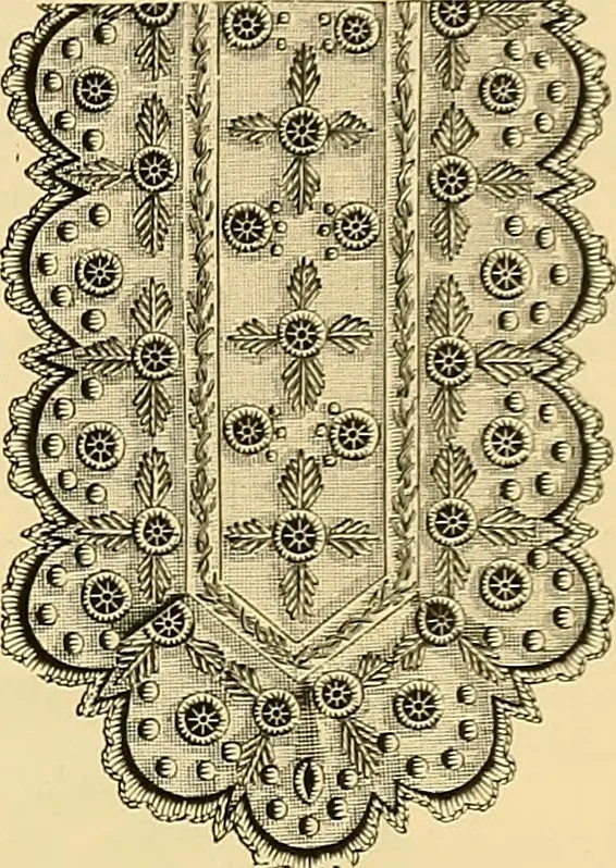 An illustration from The dictionary of needlework : an encyclopædia of artistic, plain, and fancy needlework ..., 1882, leaf 56
