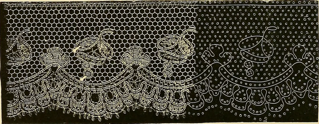 An illustration from The dictionary of needlework : an encyclopædia of artistic, plain, and fancy needlework ..., 1882, leaf 61