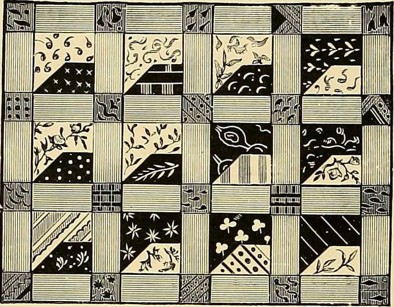 An illustration from The dictionary of needlework : an encyclopædia of artistic, plain, and fancy needlework ..., 1882, leaf 99