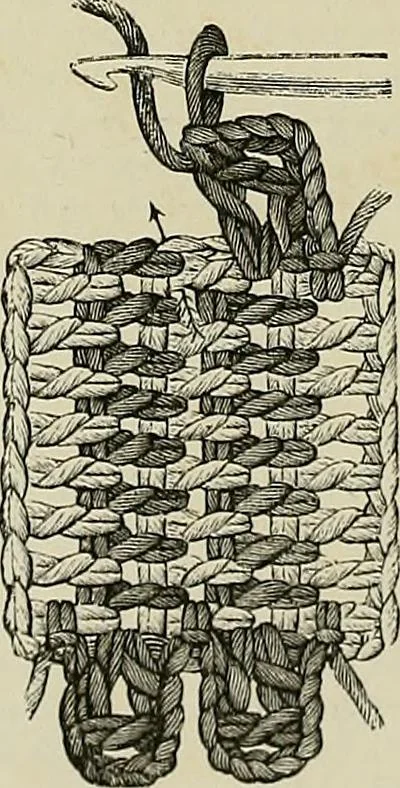 An illustration from The dictionary of needlework : an encyclopædia of artistic, plain, and fancy needlework ..., 1882, leaf 115