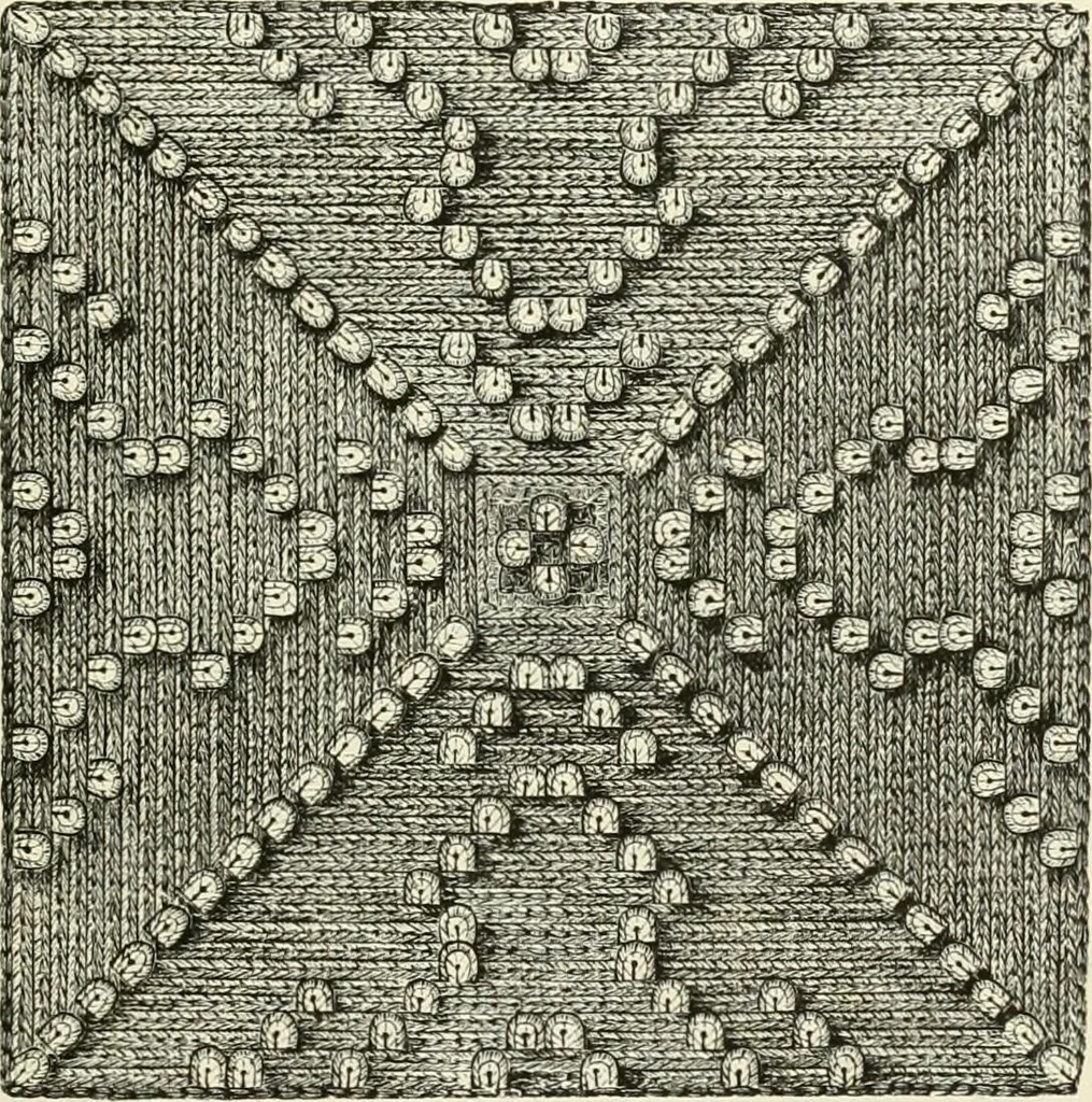 An illustration from The dictionary of needlework : an encyclopædia of artistic, plain, and fancy needlework ..., 1882, leaf 128