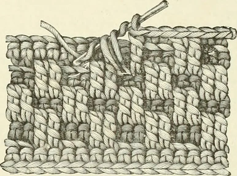 An illustration from The dictionary of needlework : an encyclopædia of artistic, plain, and fancy needlework ..., 1882, leaf 138