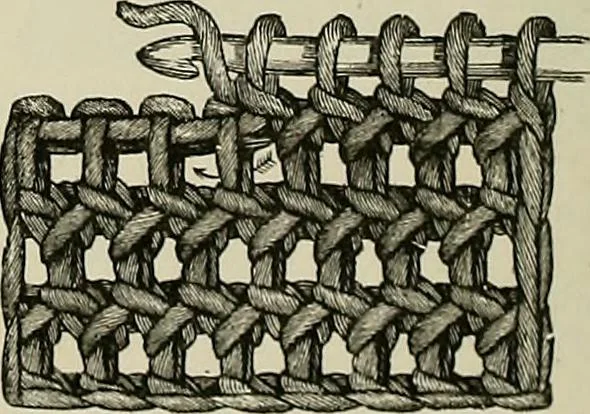 An illustration from The dictionary of needlework : an encyclopædia of artistic, plain, and fancy needlework ..., 1882, leaf 141