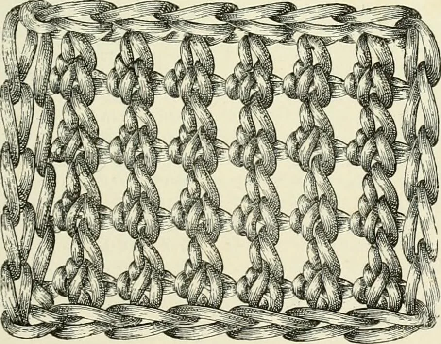 An illustration from The dictionary of needlework : an encyclopædia of artistic, plain, and fancy needlework ..., 1882, leaf 142
