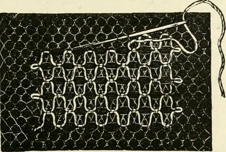 An illustration from The dictionary of needlework : an encyclopædia of artistic, plain, and fancy needlework ..., 1882, leaf 160