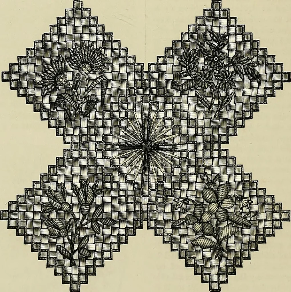 An illustration from The dictionary of needlework : an encyclopædia of artistic, plain, and fancy needlework ..., 1882, leaf 185