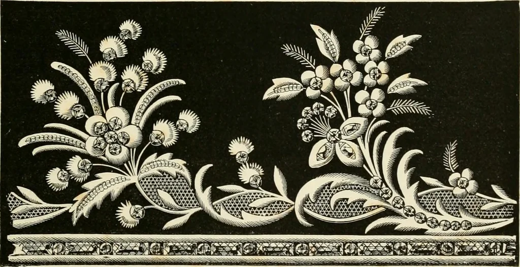 An illustration from The dictionary of needlework : an encyclopædia of artistic, plain, and fancy needlework ..., 1882, leaf 188