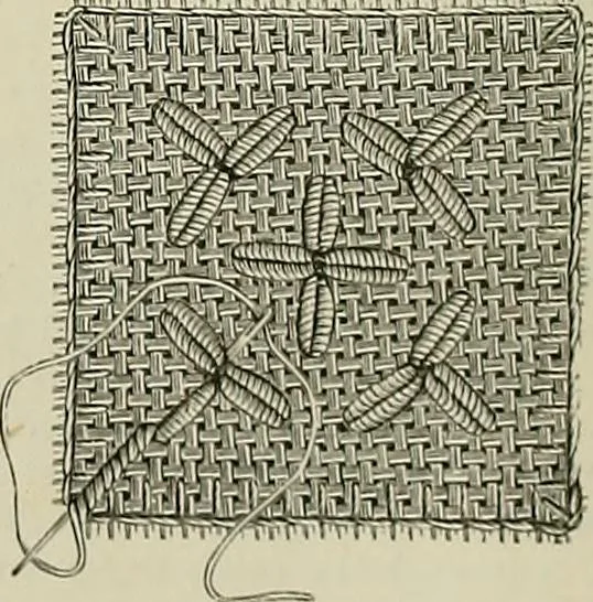 An illustration from The dictionary of needlework : an encyclopædia of artistic, plain, and fancy needlework ..., 1882, leaf 199