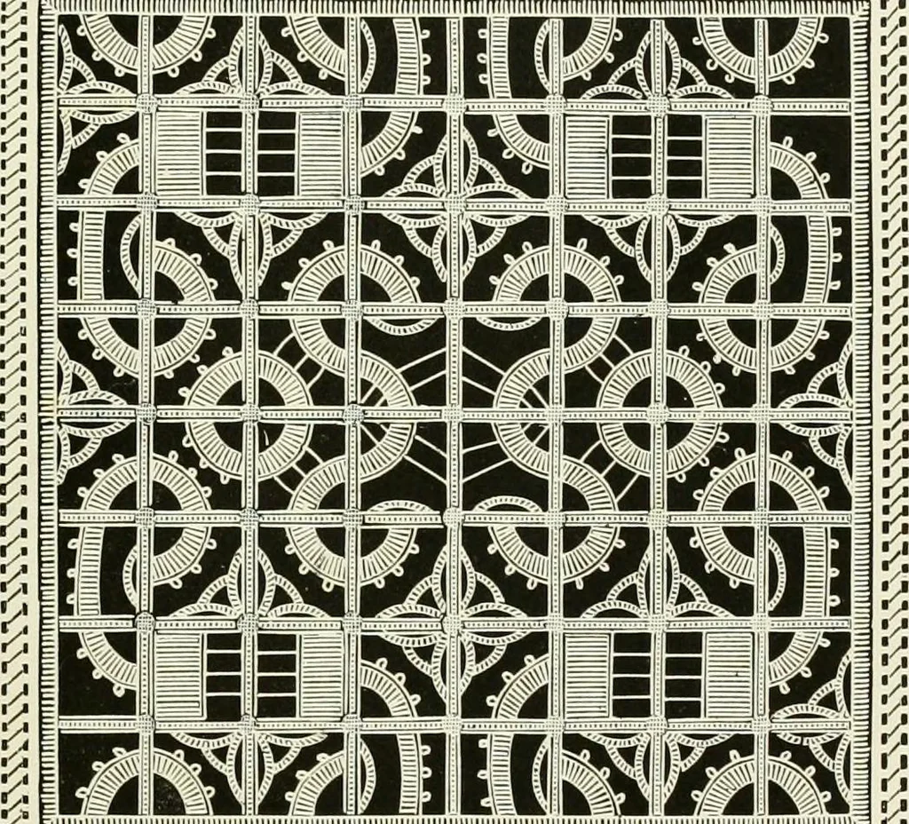 An illustration from The dictionary of needlework : an encyclopædia of artistic, plain, and fancy needlework ..., 1882, leaf 238