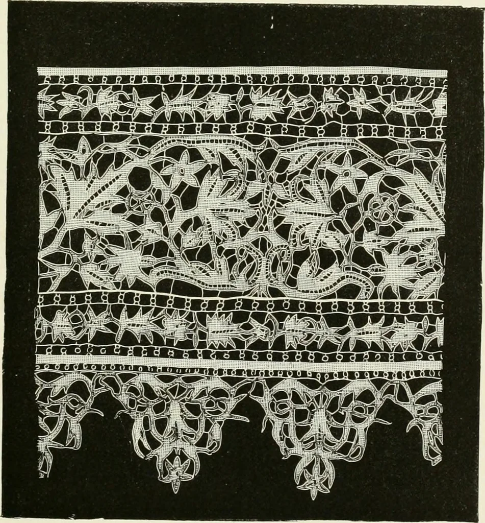 An illustration from The dictionary of needlework : an encyclopædia of artistic, plain, and fancy needlework ..., 1882, leaf 240