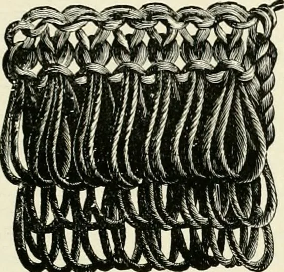 An illustration from The dictionary of needlework : an encyclopædia of artistic, plain, and fancy needlework ..., 1882, leaf 312