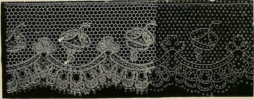 An illustration from The dictionary of needlework : an encyclopædia of artistic, plain, and fancy needlework ..., 1882, leaf 355