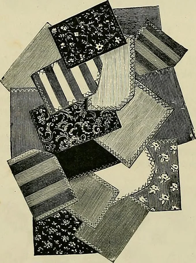 An illustration from The dictionary of needlework : an encyclopædia of artistic, plain, and fancy needlework ..., 1882, leaf 395