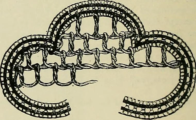 An illustration from The dictionary of needlework : an encyclopædia of artistic, plain, and fancy needlework ..., 1882, leaf 417