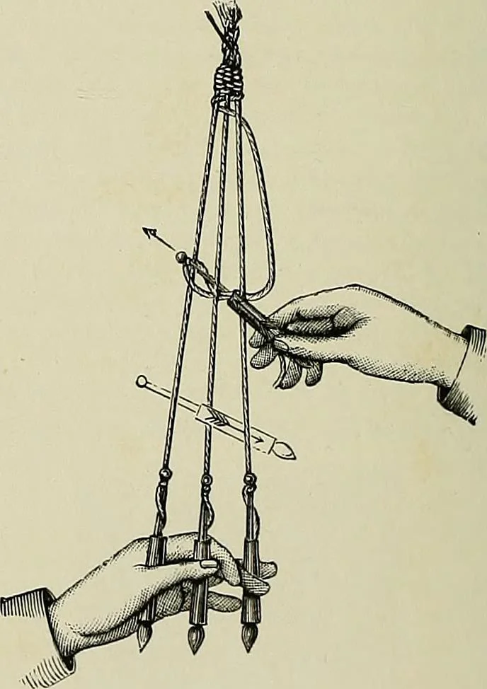 An illustration from The dictionary of needlework : an encyclopædia of artistic, plain, and fancy needlework ..., 1882, leaf 449